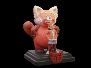 Turning Red 3D Print Model