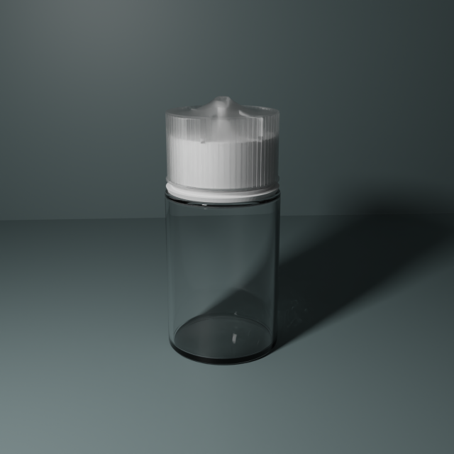 vape liquid bottle 3D Модель .c4d .max .obj .3ds .fbx .stl .blend 
