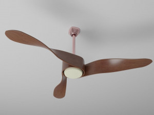 wooden ceiling fan 3D Model