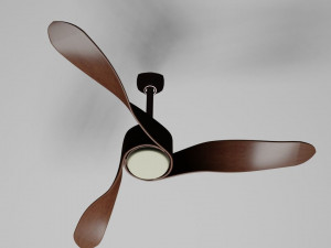 wooden ceiling fan 3D-Modell
