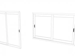 window and door window free low-poly 3d mode 3D Model