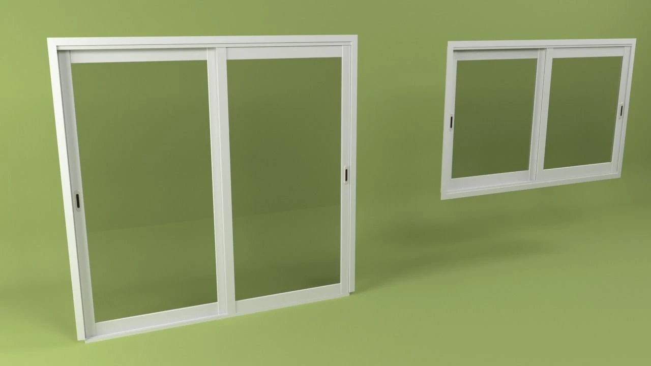 window and door window free low-poly 3d mode 3D Model .c4d .max .obj .3ds .fbx .stl .blend 