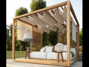 landscape seating area low-poly 3D Model