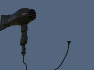 haartrocken 3D Modell