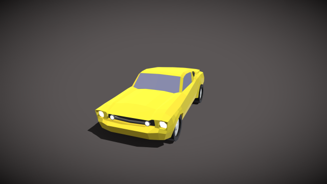 Mustang 1968 3D Модель .c4d .max .obj .3ds .fbx .stl .blend 