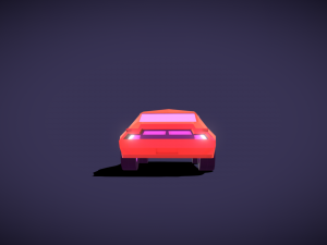 Classic sports car lowpoly 3D Модель