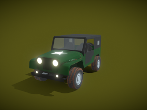 JEEP WILLYS cartoon 3D Модель