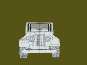 JEEP WILLYS cartoon Modello 3D