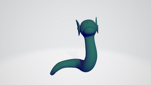 dratini pokemon 3D 打印模型 .c4d .max .obj .3ds .fbx .stl .blend 