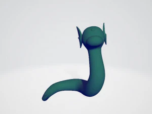 Pokémon Dratini Modello di stampa 3D