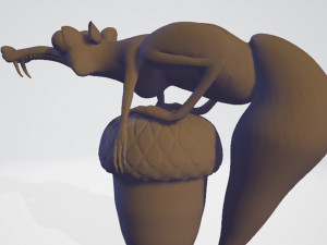ice age scrat 3D-Druckmodell