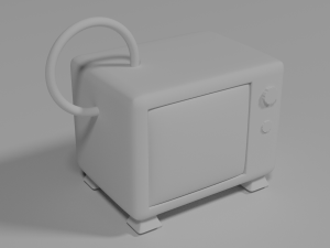 tv 3D 打印模型