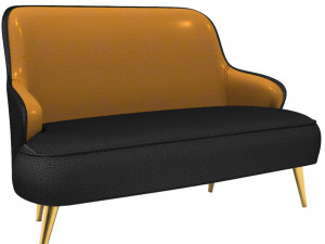 sofa leather 3D 모델