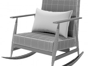 rocking armchair Modello 3D