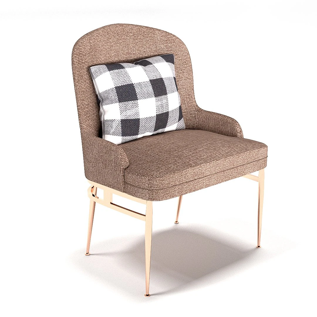 armchair 3D Model .c4d .max .obj .3ds .fbx .stl .blend 