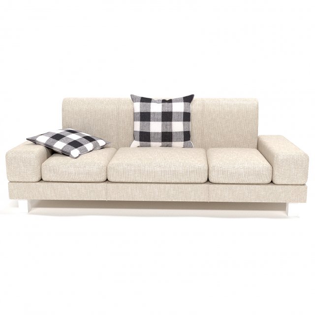 sofa tkan 3D Model .c4d .max .obj .3ds .fbx .stl .blend 
