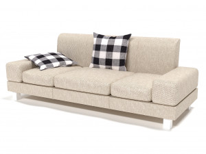 sofa tkan 3D Model