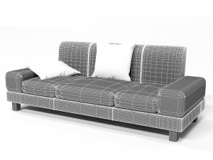 sofa tkan 3D Model
