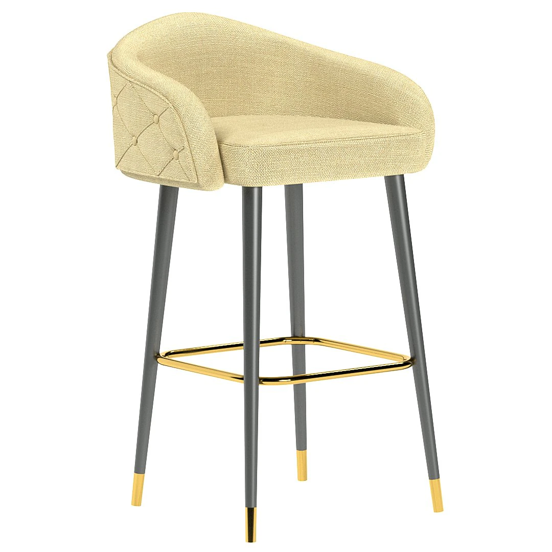 deer spring bar stool 3D Model .c4d .max .obj .3ds .fbx .stl .blend 
