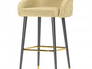 deer spring bar stool Modèle 3D