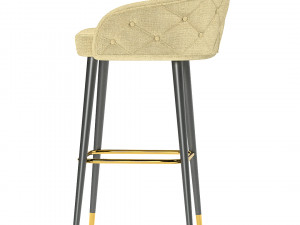 deer spring bar stool Modèle 3D