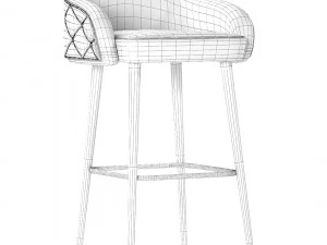 deer spring bar stool 3D Model