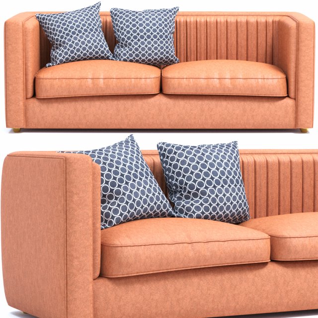 sofa benji 3D 模型 .c4d .max .obj .3ds .fbx .stl .blend 