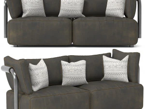 bankcollectie van cassinasoft rekwisieten 3D Model