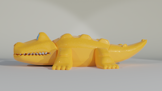 toy crocodile Modelo 3D .c4d .max .obj .3ds .fbx .stl .blend 