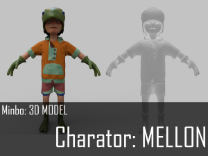 minbo charactor mellon 3D Model
