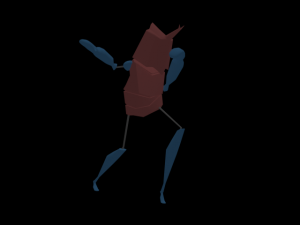minbo charactor stickman beetle grasshopper Model 3D