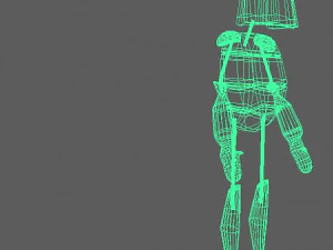 minbo charactor stickman beetle grasshopper 3D Model