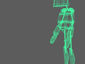minbo charactor stickman beetle grasshopper Model 3D