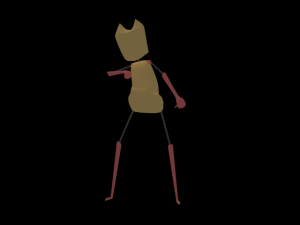 minbo charactor stickman beetle grasshopper Model 3D
