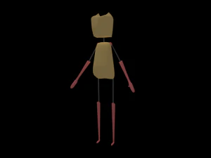 minbo charactor stickman beetle grasshopper 3D Model
