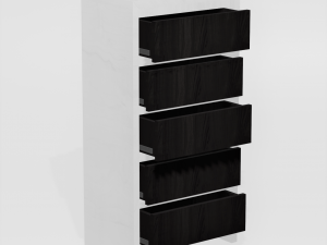 chest of drawers caspian Modello 3D