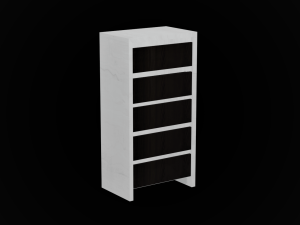 chest of drawers caspian Modello 3D