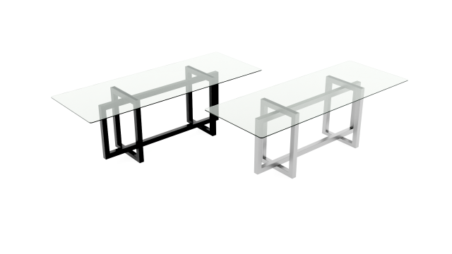 glass table atlant-1 black and gray 3D 模型 .c4d .max .obj .3ds .fbx .stl .blend