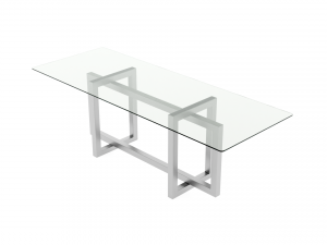 glass table atlant-1 black and gray 3D 模型