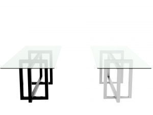 glass table atlant-1 black and gray 3D 模型