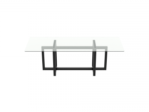 glass table atlant-1 black and gray 3D 模型