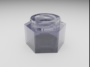 small glass jar 3D मॉडल