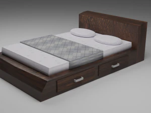 bed 3D Model