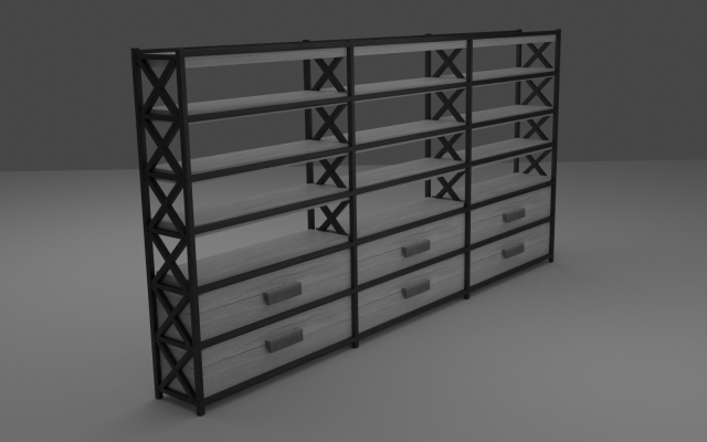 wardrobe 3D Модель .c4d .max .obj .3ds .fbx .stl .blend