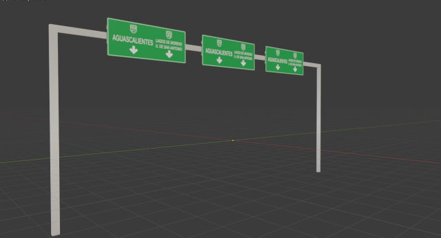 letreros de destino tipo mexico destination signs type mexico Modèle 3D .c4d .max .obj .3ds .fbx .stl .blend 