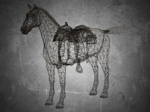 animal - horse a01 3D-Modell