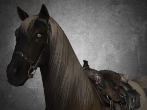 animal - horse a01 3D-Modell