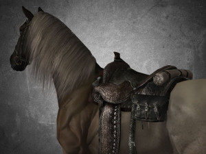 animal - horse a01 3D-Modell