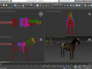 animal - horse a01 3D-Modell