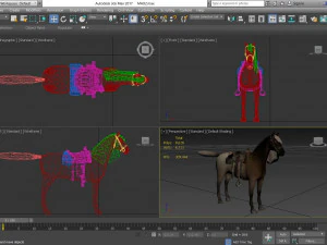 animal - horse a01 3D Model